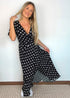 The Maxi Wrap Dress - City Polka dubai outfit dress brunch fashion mums